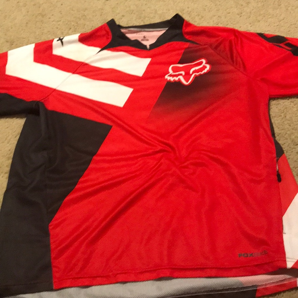 Fox Bike shirt size L with zipper pocket